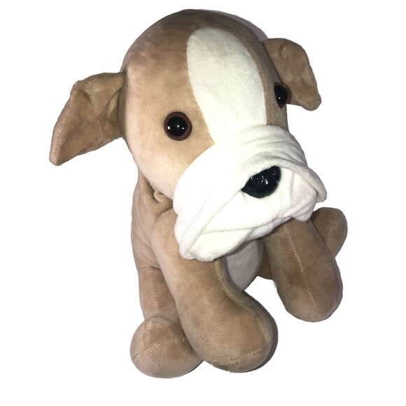 Warmies Weighted 10" Bulldog Therapy Microwavable Heatable Plush Toy - Picture 4 of 7